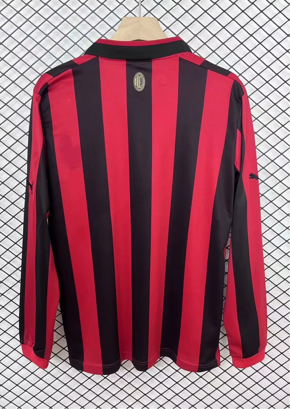 AC Milan 125th Anniversary Home Long Sleeve Fan Version Jersey