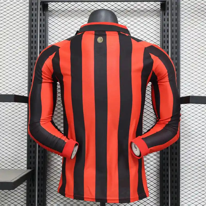 AC Milan 125th Anniversary Home Long Sleeve Player Version Jersey