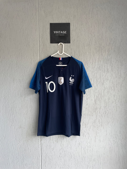 France 2018 Home Jersey #10 MBAPPE (M)