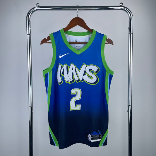 Dallas Mavericks 2019-20 Nike Blue Swingman Jersey - Fly City Edition