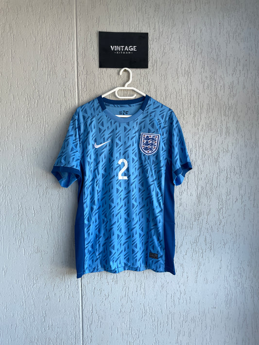 England Women's 2023 Away Fan Version Jersey #2 Bronza (L)